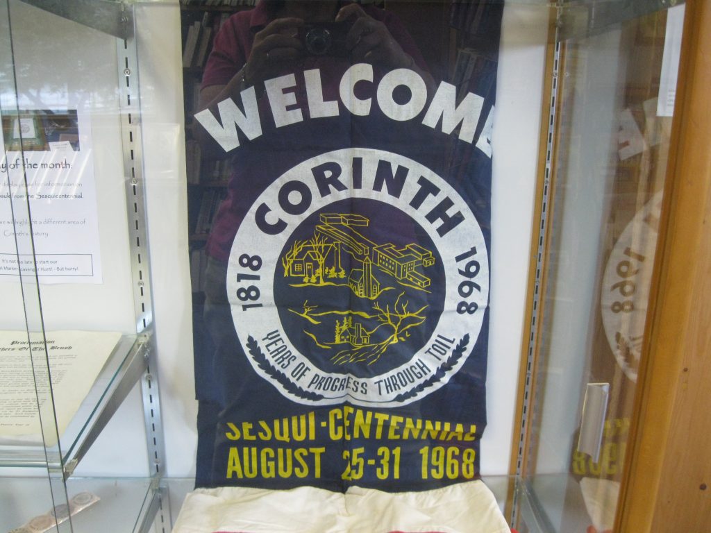 August display Corinth Free Library